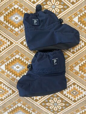NWOT Polarn O. Pyret Waterproof Booties | Navy | Size 22/24 (1-2Y)